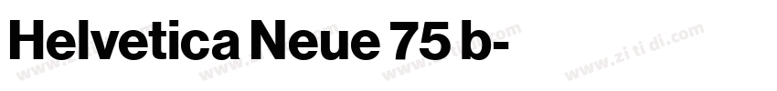 Helvetica Neue 75 b字体转换 Helvetica Neue 75 b字体转换